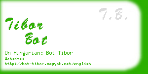 tibor bot business card